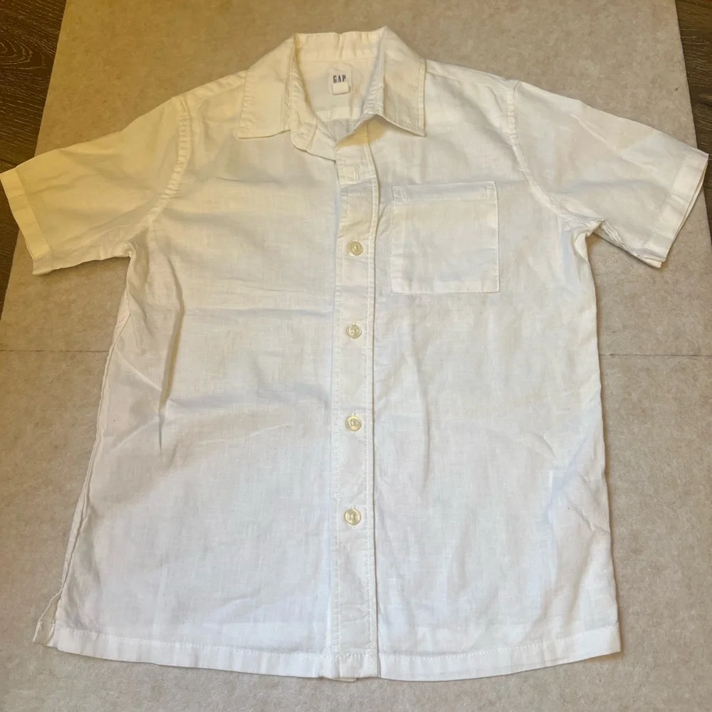 GAP‎ Kids White Button Down Shirt & GAP Denim Black